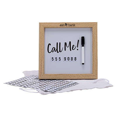 35887 - Magnetic Letter White Board with Wood Frame