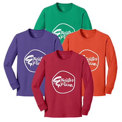 35985 - Port & Company® Youth Long Sleeve Core Cotton Tee (Color)
