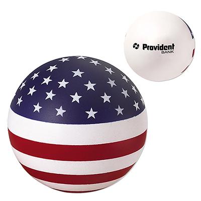 36012 - USA Patriotic Round Ball Stress Reliever