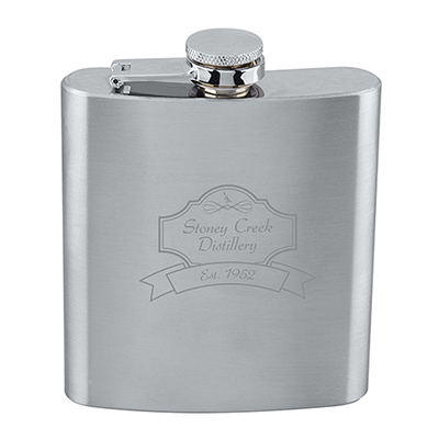 36104 - 6 oz Stainless Steel Flask