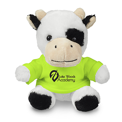 36113 - 7" Plush Cow with T-Shirt