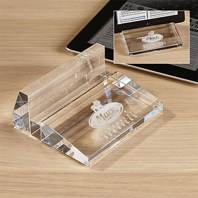36180 - 3D Crystal Tablet Stand - 3D Laser