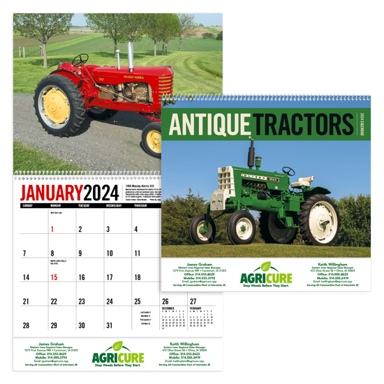 13068 - Antique Tractors Calendar