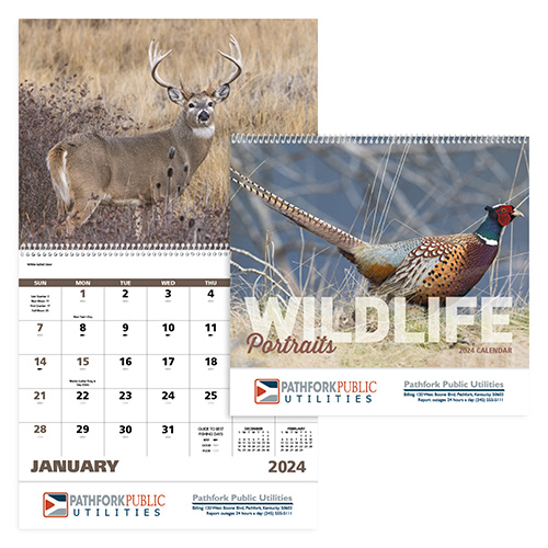 13348 - Wildlife Portraits Spiral Calendar