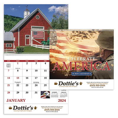13353 - Celebrate America- Spiral Calendar