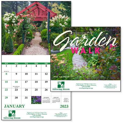 13352 - Garden Walk Stapled Calendar