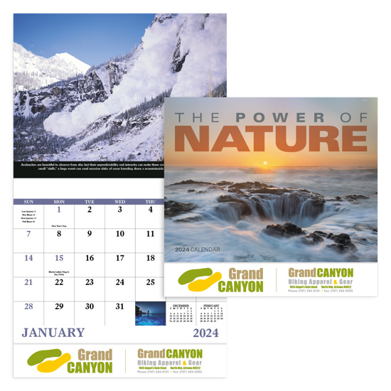 14109 - Power of Nature Stapled Calendar