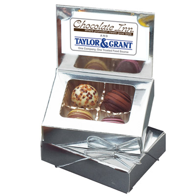 Business Card Box with Truffles