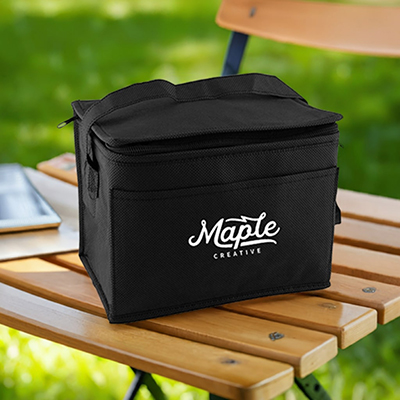 Imprinted Nonwoven Six Pack Cooler – Custom Logo