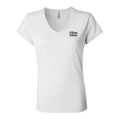 Custom Logoed Bella Ladies V-neck T-shirt - Promo Direct