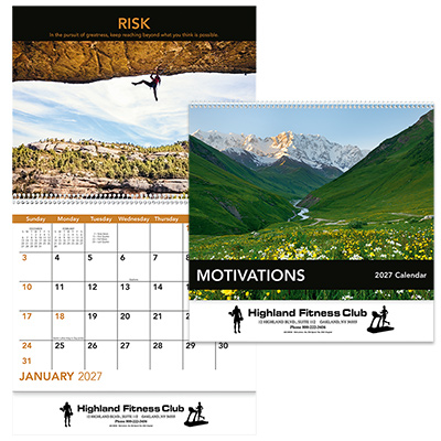 Motivations Spiral Wall  Calendar