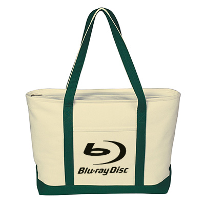 Large Heavy Cotton Canvas Boat Tote Bag