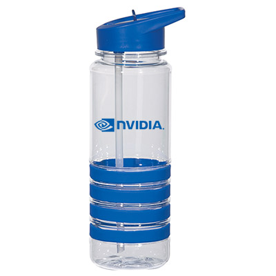 24 oz. Banded Gripper Bottle with Straw