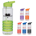 24 oz. Banded Gripper Bottle with Straw