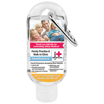 1.8 oz Hand Sanitizer with Carabiner