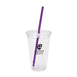 18 oz. Clear Tumbler