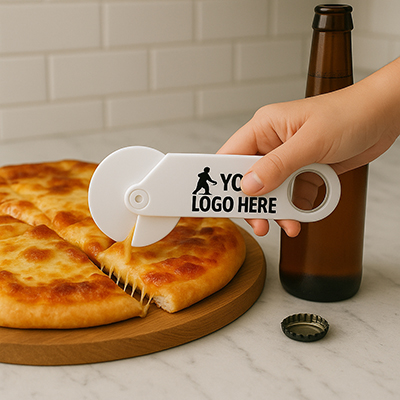 Pizza Cutter With Bottle Opener