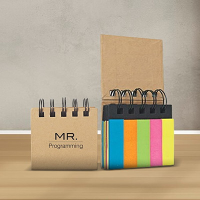 Custom Spiral sticky note book and flags ¿ Promo Direct