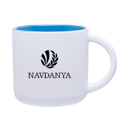 14 oz. White Minolo Mug