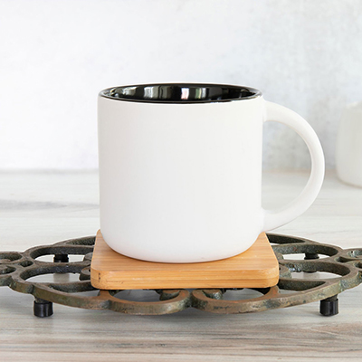 14oz Promotional Minolo White Ceramic Mug - Promo Direct
