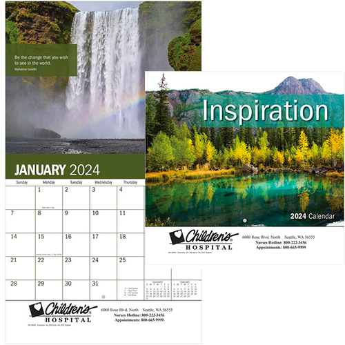 Inspiration Wall Calendar - Stapled