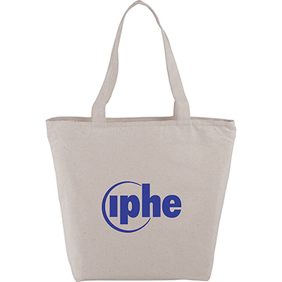 8 oz. Cotton Maine Zippered Tote