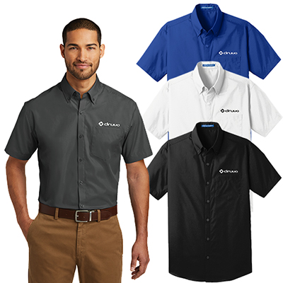 Port Authority® Short Sleeve Carefree Poplin Shirt