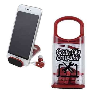 Excell Earbud Set & Phone Stand