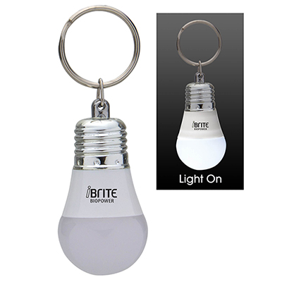 Light Up LED Light Bulb Keytag