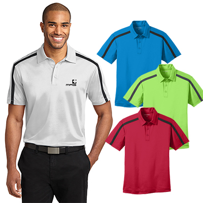 Port Authority® Silk Touch™ Performance Colorblock Stripe Polo