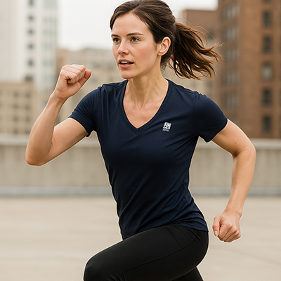 Port & Company® Ladies Performance V-Neck Tee