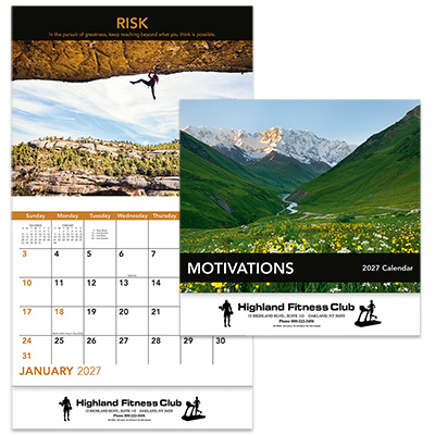 Motivations Wall Calendar - Stapled