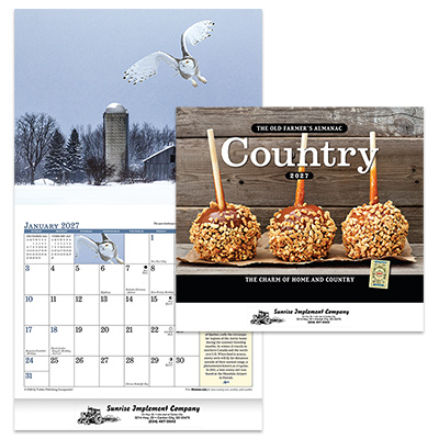 The Old Farmer's Almanac Country Calendar - Stapled