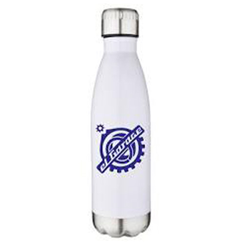 17 oz Stainless Vacuum Pop Bottles - White