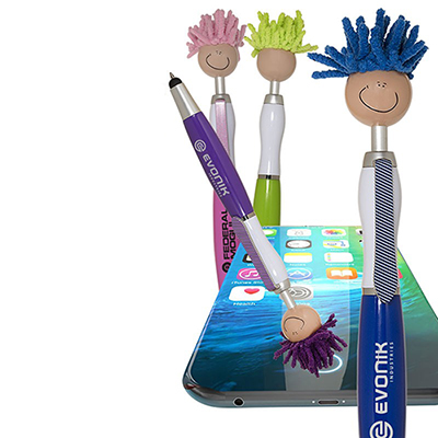 MopToppers Screen Cleaner with Stylus Pen (Medium Color)