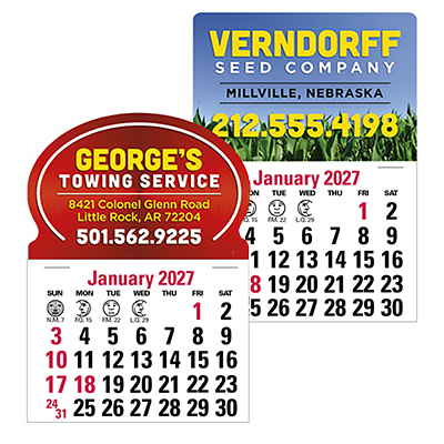 Full Color Press-N-Stick Calendar