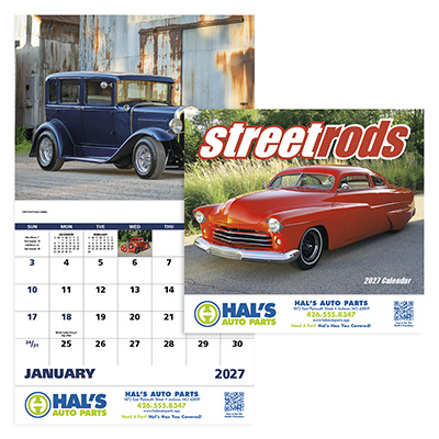 Street Rods Stapled Calendar