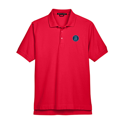 Devon & Jones Men's Pima Pique Short-Sleeve Polo