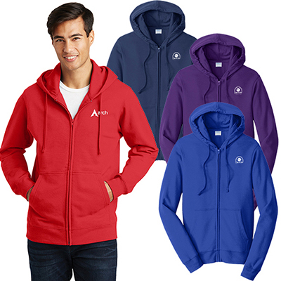Port & Company® Fan Favorite™ Fleece Full-Zip Hooded Sweatshirt