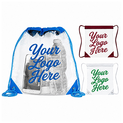 Harris Clear Stadium Pack Drawstring Backpack