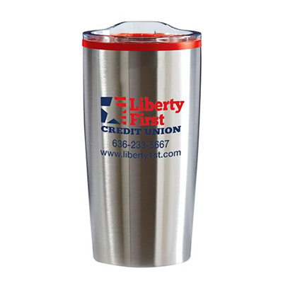 Imprinted color splash economy stainless steel tumbler