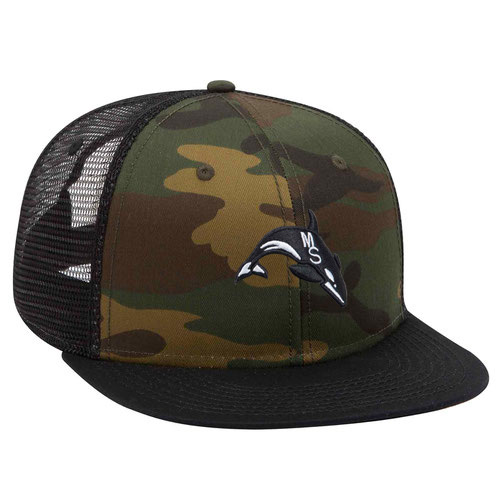 Camouflage Pro Style Mesh Back Trucker Snapback Hat
