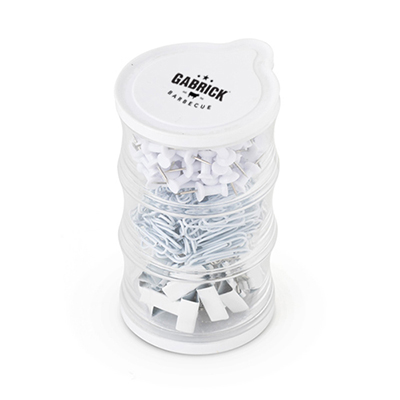 Tower of Clips and Push Pins