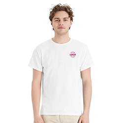 Hanes® - EcoSmart® 50/50 Cotton/Poly T-Shirt (White)