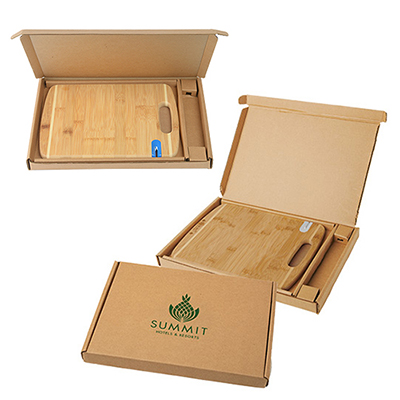 Bamboo Sharpen It Cutting Board with Gift Box