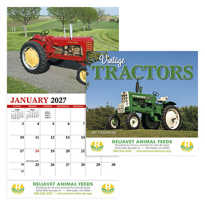 Vintage Tractors Appointment Calendar