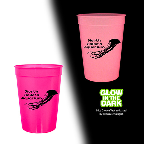 Promotional Glow In The Dark Plastic Stadium Cups - Promodirect