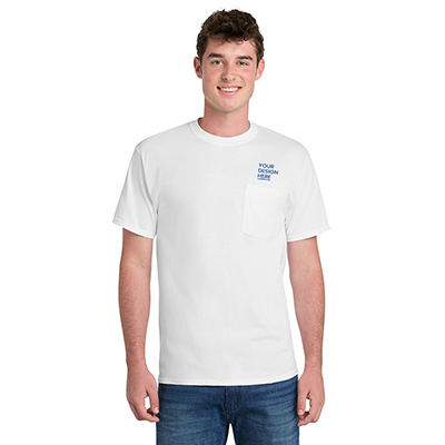 Port & Company® - Essential Pocket Tee (White)