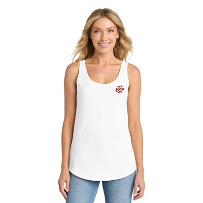 Port & Company® Ladies Core Cotton Tank Top - White