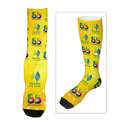 Dye Sublimated Crew (Athletic) Socks